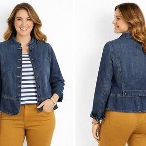 XL  Women's Denim Button Jacket  100% Cotton